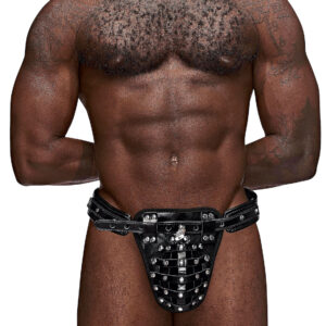 Taurus Leather Thong - One Size - Black