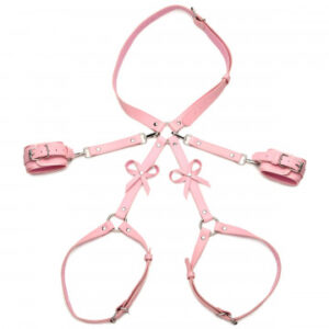 Bondage Harness With Bows - Medium/large - Pink