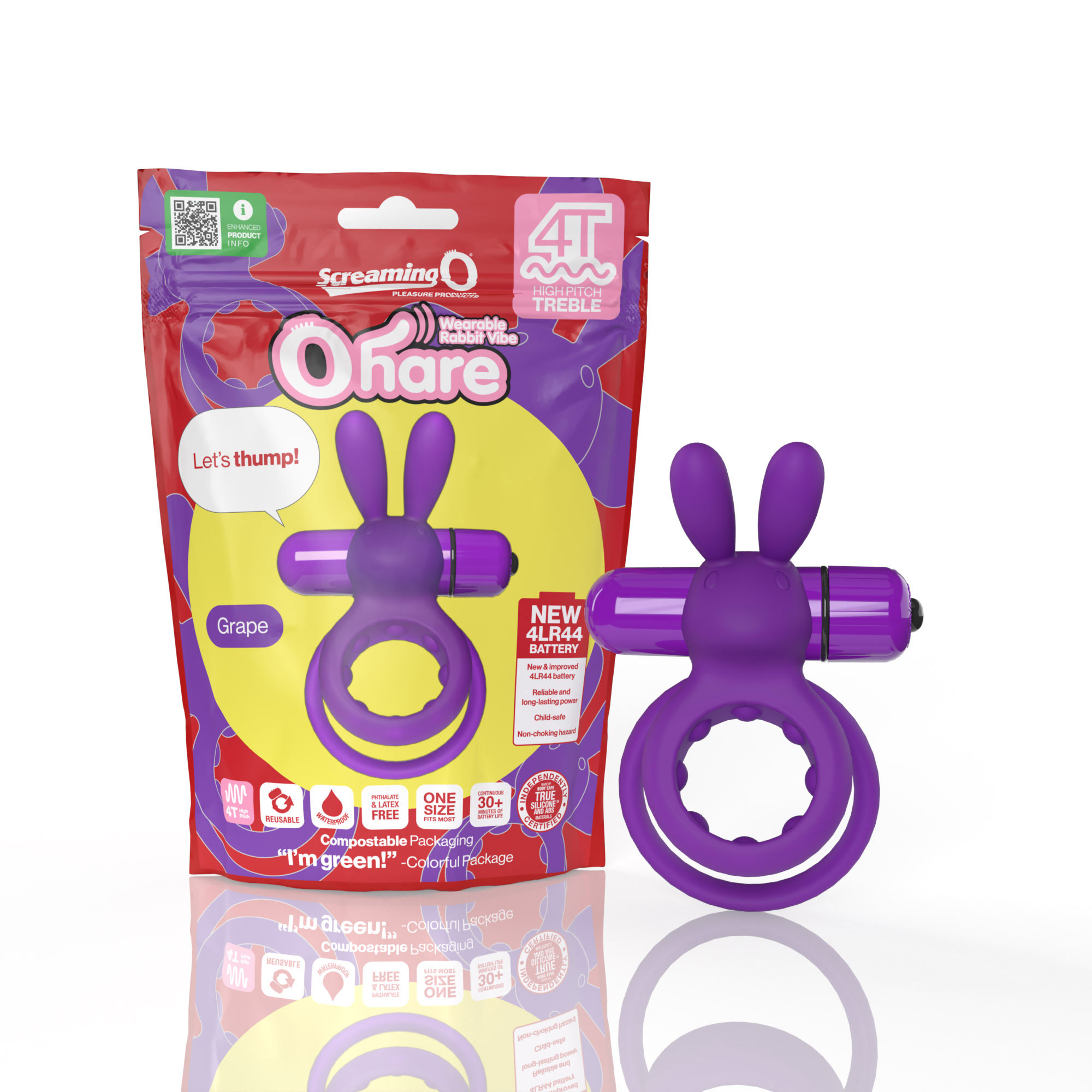Screaming O 4t - Ohare Wearable Rabbit Vibe - Grape
